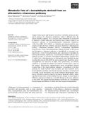 Báo cáo khoa học: Metabolic fate of L-lactaldehyde derived from an alternative L-rhamnose pathway