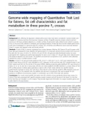 Báo cáo sinh học: Genome-wide mapping of Quantitative Trait Loci for fatness, fat cell characteristics and fat metabolism in three porcine F2 crosses