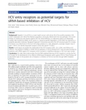 Báo cáo sinh học: HCV entry receptors as potential targets for siRNA-based inhibition of HCV