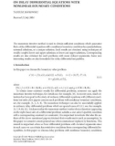 ON DELAY DIFFERENTIAL EQUATIONS WITH NONLINEAR BOUNDARY CONDITIONS TADEUSZ JANKOWSKI Received 21