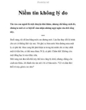 Niềm tin không lý do