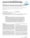 báo cáo khoa học: Internalization of ferromagnetic nanowires by different living cells