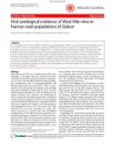 Báo cáo y học: First serological evidence of West Nile virus in human rural populations of Gabon