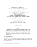 Báo cáo toán học: The subword complexity of a two-parameter family of sequences