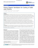 báo cáo khoa học: Porous Organic Nanolayers for Coating of Solidstate Devices