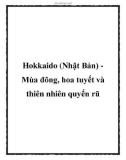 Hokkaido (Nhật Bản) Mùa đông, hoa tuyết và thiên nhiên quyến rũ