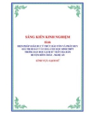 Sáng kiến kinh nghiệm THPT: Biện pháp giáo dục ý thức bảo tồn và phát huy giá trị di sản văn hoá cho học sinh THPT trong dạy học lịch sử trên địa bàn huyện Diễn Châu - Nghệ An