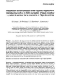 Báo cáo khoa học: Répartition de la biomasse entre organes végétatifs et reproducteurs chez le hêtre européen (Fagus sylvatica L), selon le secteur de la couronne et l'âge des arbre