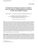 Báo cáo khoa học: Évaluation de la biomasse arborée et arbustive dans une séquence de dégradation de la suberaie à Cytise de Kroumirie (Tunisie)