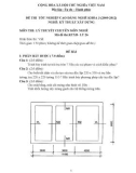Đề thi tốt nghiệp cao đẳng nghề khóa 3 (2009-2012) - Nghề: Kỹ thuật xây dựng - Môn thi: Lý thuyết chuyên môn nghề - Mã đề thi: KTXD-LT26
