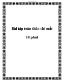 Bài tập toàn thân chỉ mất 18 phút