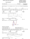 Đề thi sát hạch môn Toán 12 năm 2019-2020 - Trường THPT Thuận Thành số 2 (Lần 1)