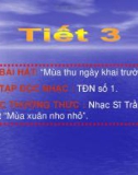 Bài giảng Âm nhạc - Tiết 3: Mùa thu ngày khai trường