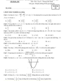 Đề thi chọn HSG môn Toán lớp 11 năm 2018-2019 có đáp án - Trường THPT Nho Quan A