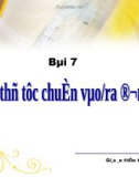 Bài giảng Điện tử Tin học lớp 11: Bài 7