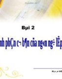 Bài giảng Điện tử Tin học lớp 11: Bài 2