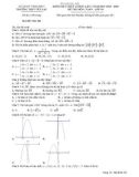 Đề KSCL lần 1 môn Toán lớp 10 năm 2019-2020 - Sở GD&ĐT Vĩnh Phúc - Mã đề 301
