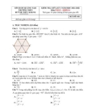 Đề kiểm tra giữa học kì 1 môn Toán lớp 11 năm 2021-2022 - Trường THPT Huỳnh Thúc Kháng (Mã đề 102)