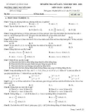 Đề kiểm tra giữa học kì 1 môn Toán lớp 11 năm 2022-2023 có đáp án - Trường THPT Nguyễn Dục (Mã đề 132)