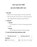 Giáo án Vật lý 12 - MÁY QUANG PHỔ QUANG PHỔ LIÊN TỤC