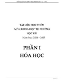 Tài liệu môn Khoa học tự nhiên lớp 8 học kì 1 năm 2024-2025