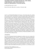 Báo cáo hóa học: TRANSFER POSITIVE HEMICONTINUITY AND ZEROS, COINCIDENCES, AND FIXED POINTS OF MAPS IN TOPOLOGICAL VECTOR SPACES