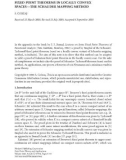 Báo cáo hóa học: FIXED POINT THEOREMS IN LOCALLY CONVEX SPACES—THE SCHAUDER MAPPING METHOD