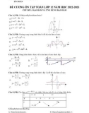 Đề cương ôn tập học kì 1 môn Toán lớp 12 năm 2022-2023 - Trường THPT Bùi Thị Xuân