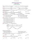 Đề thi giữa học kì 1 môn Toán 12 năm học 2022-2023 có đáp án