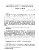 Phát triển du lịch sinh thái tại phá Hạc Hải thuộc huyện Lệ Thuỷ và huyện Quảng Ninh, tỉnh Quảng Bình