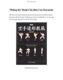 Những Kỹ Thuật Căn Bản Của Karatedo