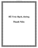 Hồ Trúc Bạch, đường Thanh Niên