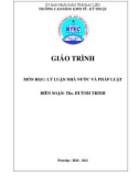 Giáo trình Lý luận nghiệp vụ Nhà nước & Pháp luật - Trường CĐ Kinh tế - Kỹ thuật Bạc Liêu