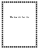 Thể dục cho thai phụ