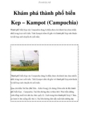 Khám phá thành phố biển Kep – Kampot (Campuchia)