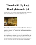 Thessaloniki (Hy Lạp): Thành phố của du lịch