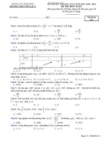 Đề thi thử THPT Quốc gia môn Toán năm 2019 lần 3 - THPT Yên Lạc 2 - Mã đề 101