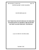 Luận án Tiến sĩ Y tế công cộng: Thực trạng phục hồi chức năng dựa vào cộng đồng cho người khuyết tật vận động và hiệu quả mô hình can thiệp tại huyện Thống Nhất, tỉnh Đồng Nai