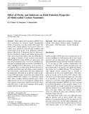 Báo cáo hóa học: Effect of Purity and Substrate on Field Emission Properties of Multi-walled Carbon Nanotubes