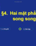 §4. Hai mặt phẳng song song