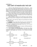 CHƯƠNG 9: CÁC CHẤT CÓ NGUỒN GỐC THỨ CẤP