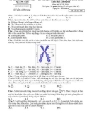 Đề thi học sinh giỏi môn Sinh học lớp 12 năm 2020-2021 có đáp án - Sở GD&ĐT Quảng Nam (Mã đề 408)