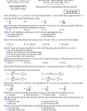 Đề thi thử THPT Quốc gia môn Vật lí năm 2018 lần 1 - Sở GD&ĐT Bà Rịa-Vũng Tàu - Mã đề 004