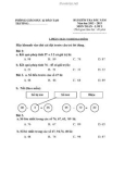 Bài kiểm tra đầu năm toán 2 năm 2012-2013