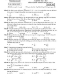 Đề thi học kì 1 môn Vật lí lớp 12 năm 2022-2023 - Sở GD&ĐT Hậu Giang