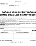 giáo án vật lý 11 - đường sức điện trường công của lực điện trường