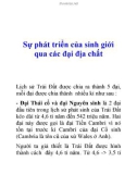 Sự phát triển của sinh giới qua các đại địa chất