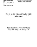 Bài soạn thi Giáo viên giỏi Toán 6