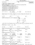 Đề thi giữa học kì 2 môn Toán lớp 11 năm 2020-2021 có đáp án - Trường THPT Nguyễn Huệ