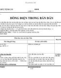 Bài 43 - 44 : DÒNG ĐIỆN TRONG BÁN DẪN